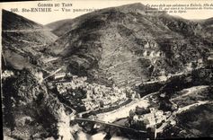 CPA Gorges du Tarn Ste Enimie Vue panoramique 
