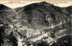 CPA Gorges du Tarn St Enimie Vue panoramique 