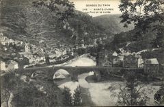 CPA Gorges du Tarn Sainte enimie Le Pont et la Vallee 