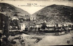CPA Gorges du Tarn Sainte Enimie Vue sur le Monastere 