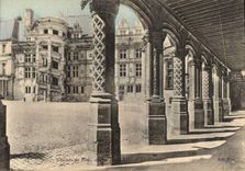 CPA Chateau de Blois Aile Louis XII la Colonnade 