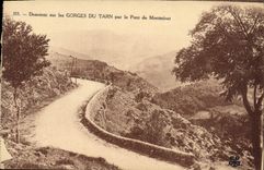 CPA Descente sur les Gorges du Tarn par le Pont de Montmirat 