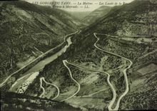 CPA Gorges du Tarn la Malene les Lacets de la Route du Causse a Meyrueis 