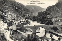 CPA Gorges du Tarn Sainte Enimie vue sur le Tarn 