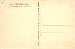 CPA Sainte Enime Lozere vue generale sur la Vieille Ville 