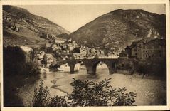 CPA Gorges du Tarn Sainte Enime Lozere Occupe une situation remarquable a un detour du Tarn 