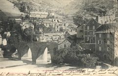 CPA St Enime le Pont Romain 