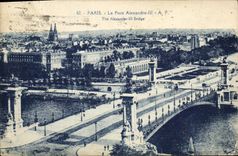 CPA Paris le Pont Alexandre III 