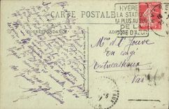 CPA Saint Cloud le Parc les Escaliers de la Terrasse de l'Orangerie Perspective de l'Allee des Statu