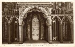 CPA Paris Sainte Chapelle l'entree du Reliquaire de la Chapelle Haute 