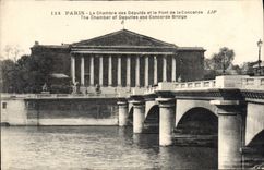 CPA Paris la Chambre des Deputes et le Pont de la Concorde 