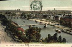 CPA Paris Ier vue sur la Seine prise du Pavillon de Flore 