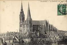 CPA Chartres la Cathedrale Cote Sud 