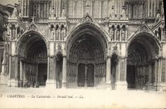 CPA Chartres la Cathedrale portail Sud 