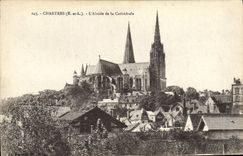 CPA Chartres E et L l'Abside de la Cathedrale 