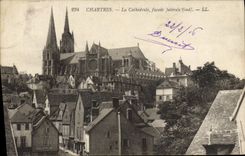 CPA Chartres la Cathedrale Facade laterale Sud 
