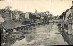 CPA Chartres vue prise sur l'Eure 
