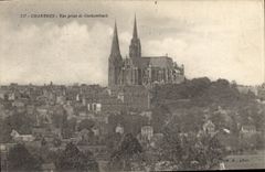 CPA Chartres vue prise de Cachemback 