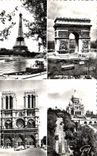 CPA Paris et ses Merveilles la Tour Eiffel 1887 1889 l'arc de Triomphe de l'Etoile 1806 1836 la cath