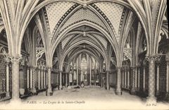CPA Paris la Crypte de la Sainte Chapelle 
