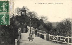 CPA Paris Buttes Chaumont le Belvedere 