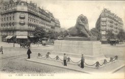 CPA Paris le Lion de Belfort 