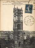 CPA Paris Tour Saint Jacques style Gothique reste de l'Eglise Saint Jacques de la Boucherie 