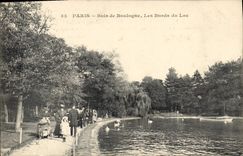 CPA Paris Bois de Boulogne les Bords du Lac 