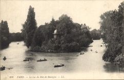 CPA Paris le Lac du Bois de Boulogne 