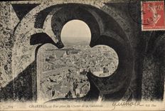 CPA Chartres vue prise du Clocher de la Cathedrale 