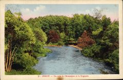 CPA Ormoy un coin de l'Armancon et la Baignade 