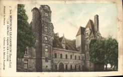 CPA Montigny le Gannelon Eure et Loire le Chateau Facade sur la Cour 