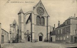 CPA Chartres E et L Eglise St Aignan 