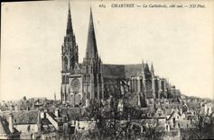 CPA Chartres La Cathedrale cote Sud 