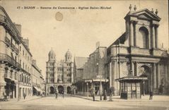 CPA Dijon Bourse du Commerce Eglise Saint Michel 