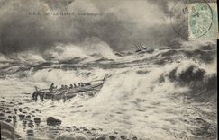 CPA Le Havre Une tempete 