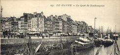CPA Le Havre Le Quai de Southampton Bateaux