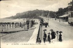 CPA Le Havre Le Boulevard Maritime et la Heve 