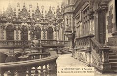 CPA La Benedictine a Fecamp Terrasse de la Salle des Abbes 