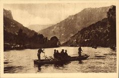 CPA Les Gorges du Tarn Descente du Tarn en Barque 