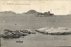 CPA Marseille Les Iles vues de la Corniche 