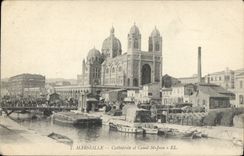 CPA Marseille Cathedrale et Canal St Jean 