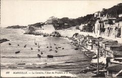 CPA Marseille La Corniche l'Anse du Prophete et le Restaurant 