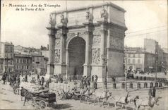 CPA Marseille Arc de Triomphe de la Porte d'Aix 