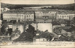 CPA Compiegne Panorama du Chateau pris de l'Eglise Saint Jacques 