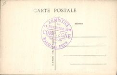 CPA Foret de Compiegne Nouvel hangar abritant de Wagon du Marachal Foch ou fut signe l'Armistice 11 