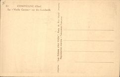 CPA Compiegne Oise La Vieille Cassine rue des Lombards 