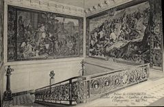 CPA Palais de Compiegne Escalier d'Apollon Combats d'Alexandre Tapisseries 