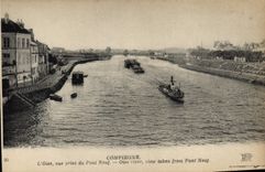 CPA Compiegne L'Oise vue prise du Pont Neuf 