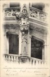 CPA Chateau de Blois Aile de Francois Ier la grand escalier Statue de J Goujon 